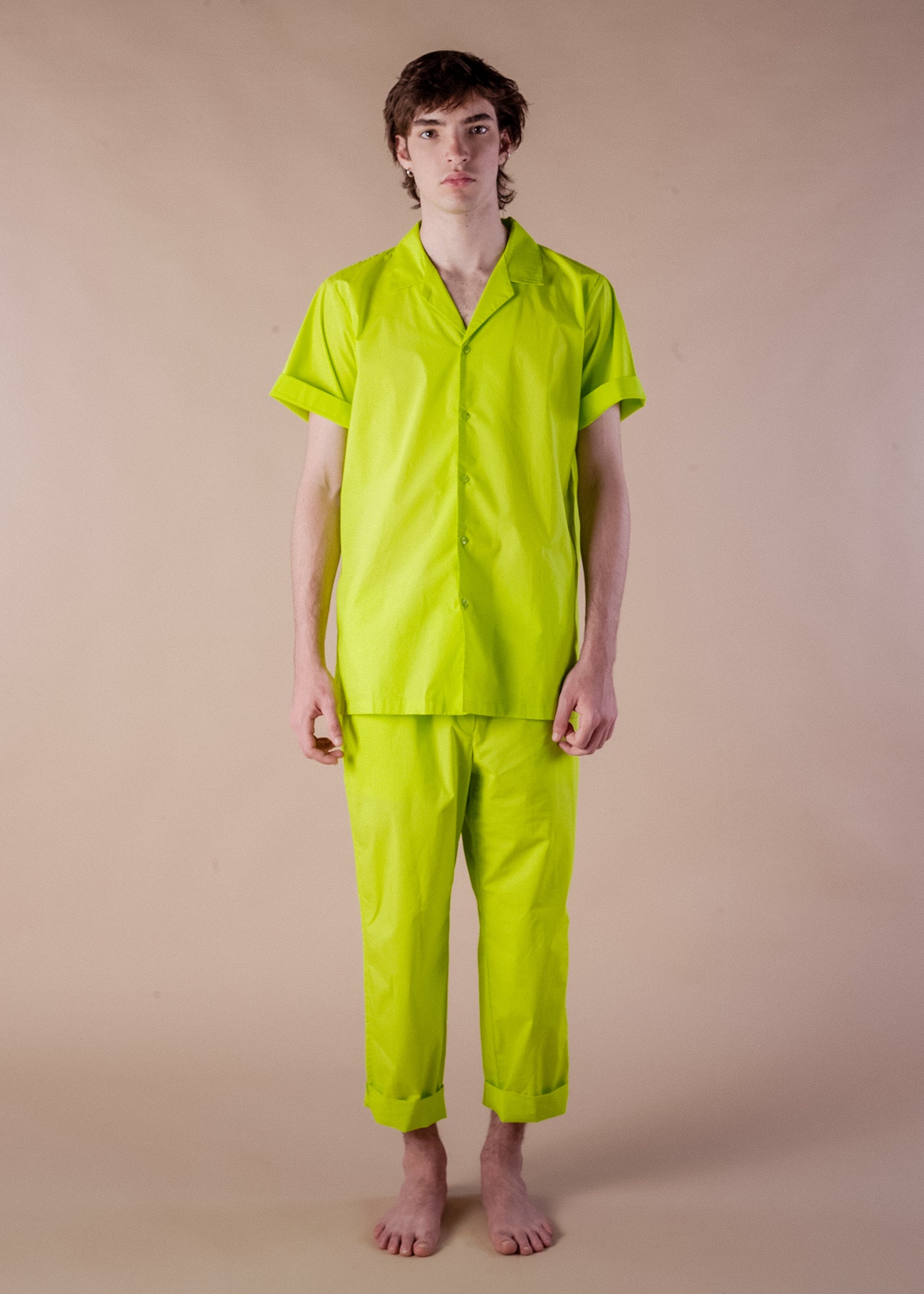 pants comodo con bolsillos color limon