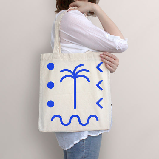 BIURIFUL TOTE BAG YING QI BLUE