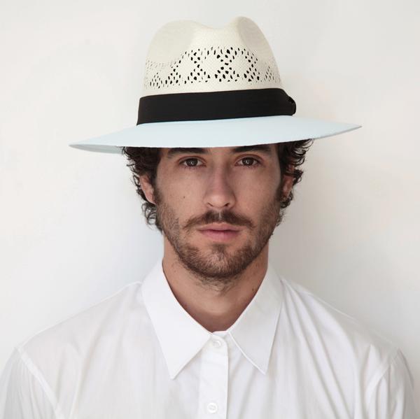 BIURIFUL SOMBRERO AZUL CALADO