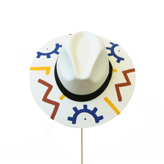 BIURIFUL SOMBRERO MOROCCO EYES MULTI POK LISO