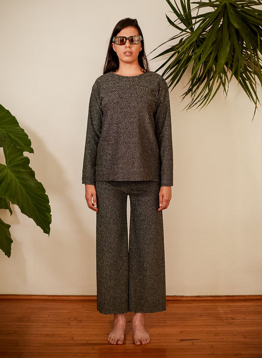BIURIFUL ABBA PANTS SPARKLING SILVER